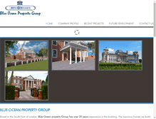 Tablet Screenshot of blueoceanpropertygroup.com